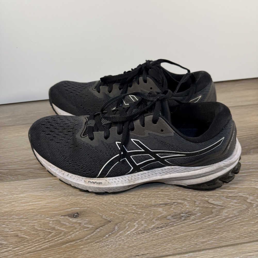Asics Womens GT 1000 11 Running Shoes 1012B197 Black Athletic Sneakers Size 9